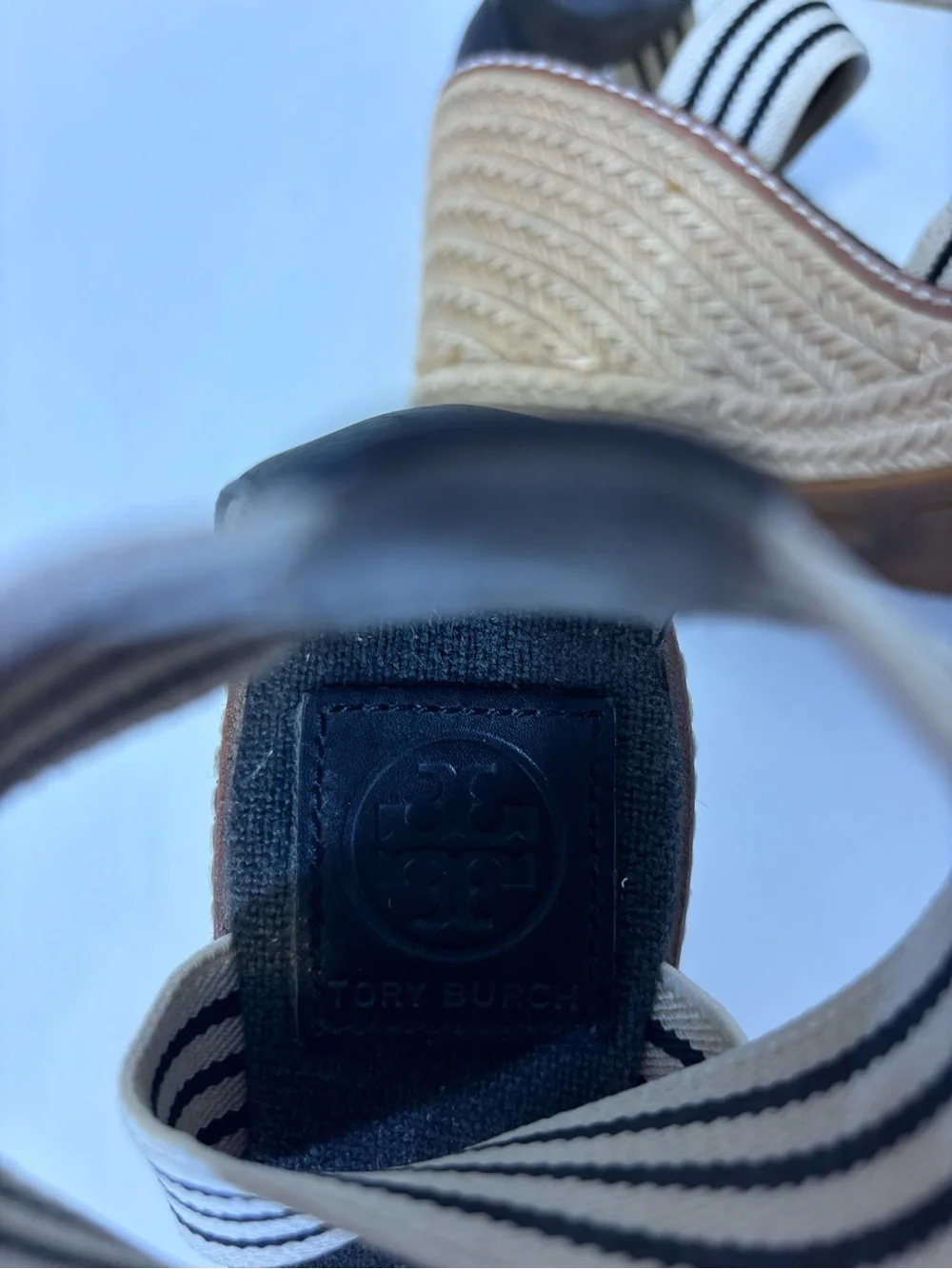 Tory Burch striped ankle